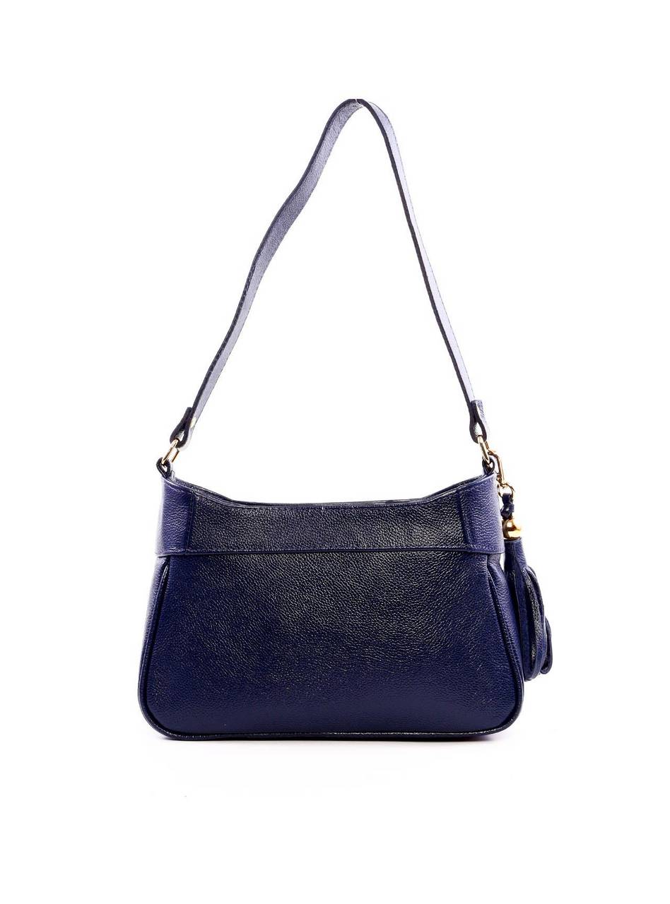 Bolsa Baguette Tiracolo com Barbicacho - Azul BSI-6293 - AZ