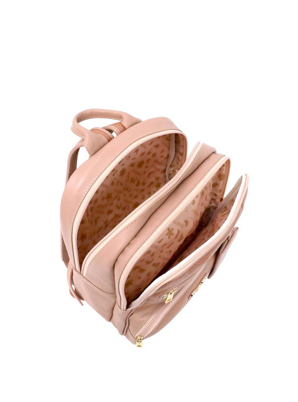 Mochila Casual Grande Porta Moedas Couro Nude MEI-428 - NU