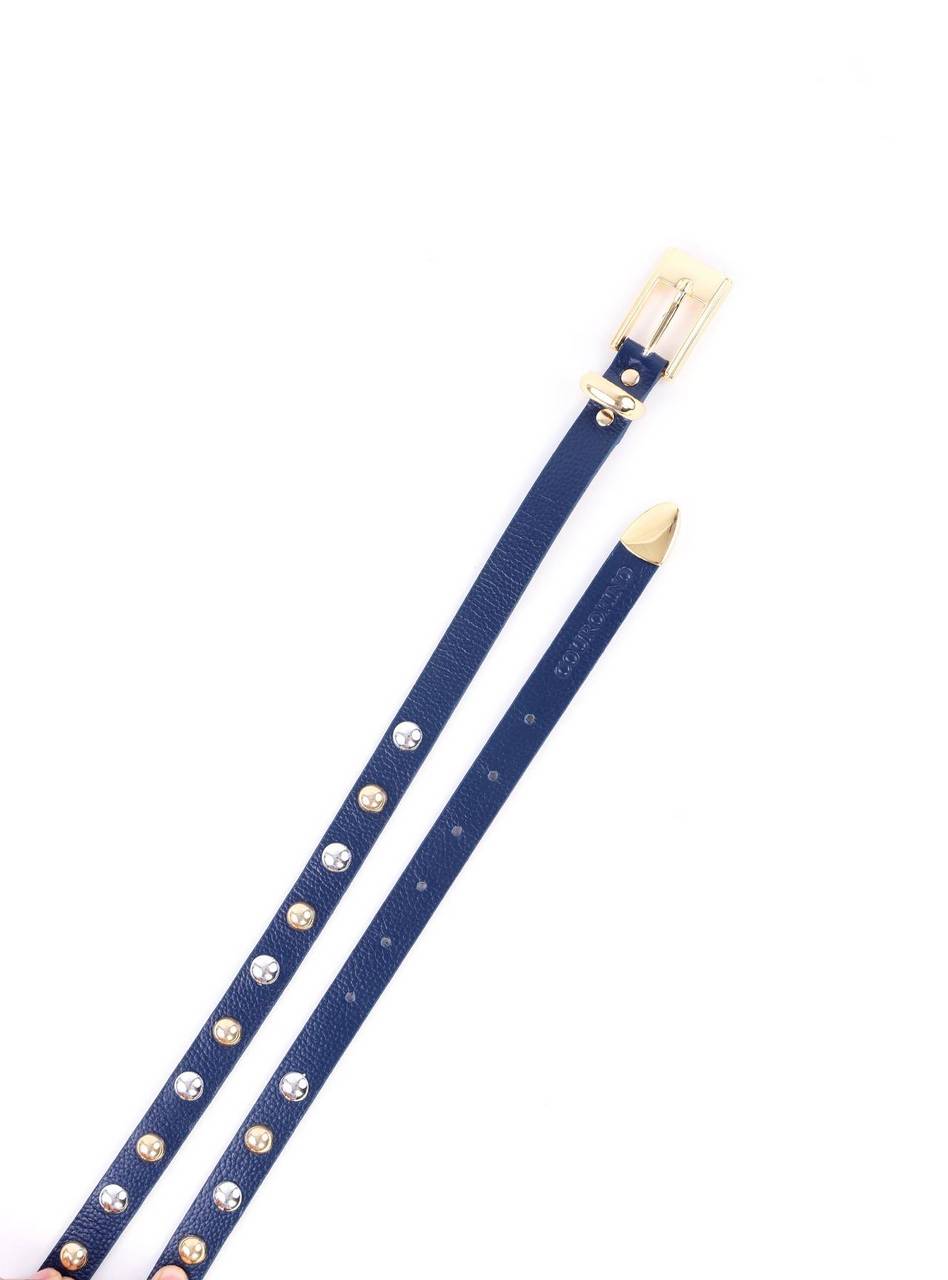 Cinto Feminino com Esferas - Azul CTI-987 - AZ