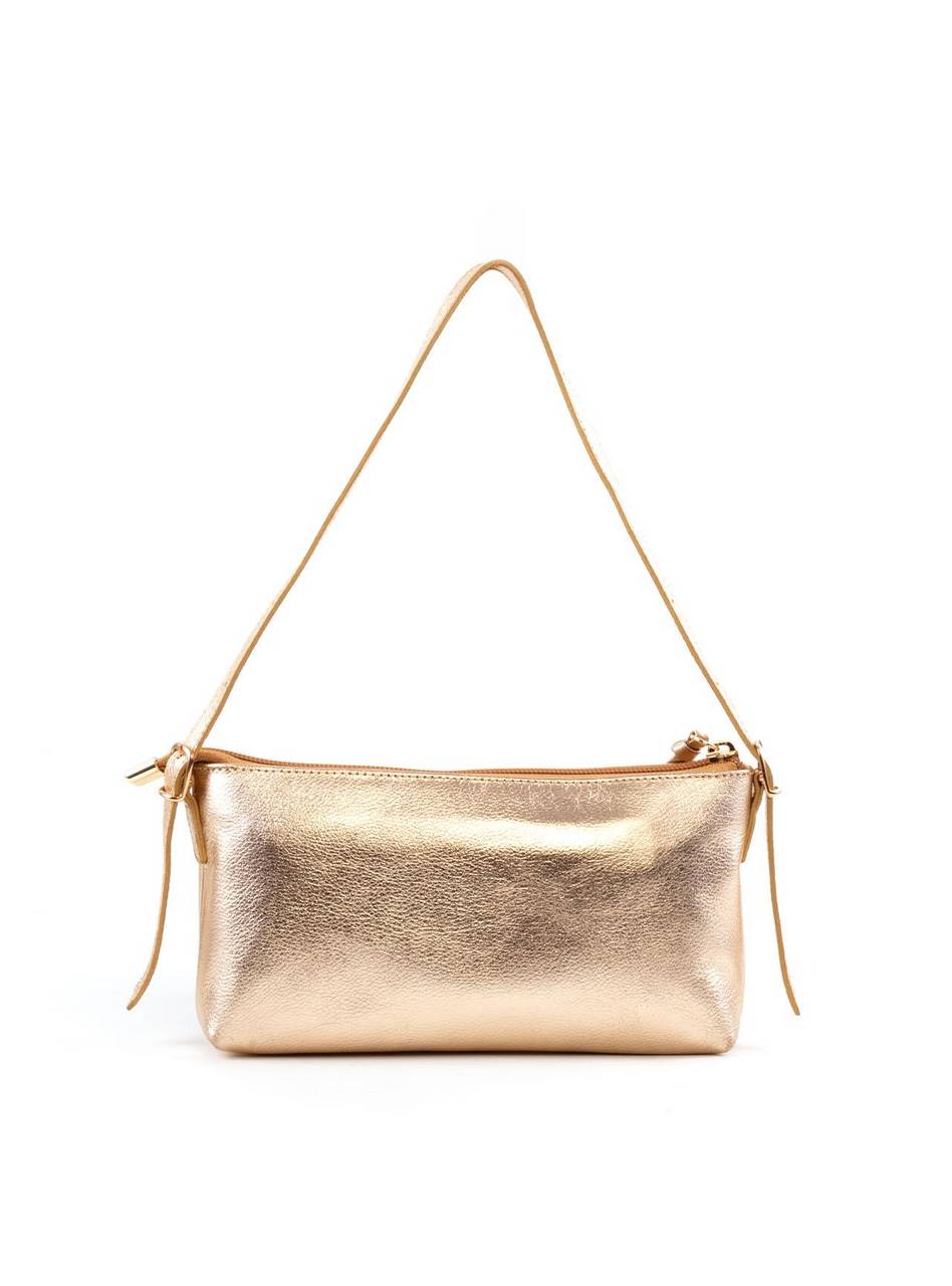 Bolsa Baguete Alça Mini Fivelas - Ouro BSI-6382 - AU