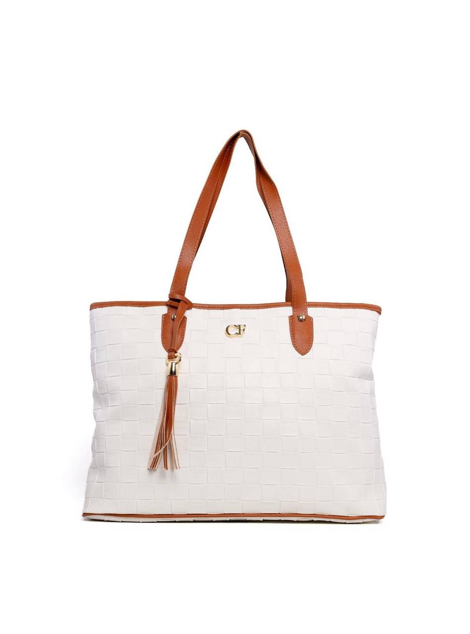 Bolsa Shopper com Rebites - Branca BSI-6231 - BR