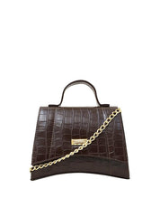 Bolsa Hobo Tampa Fecho Pequeno Cacau BSI-5485 - CA