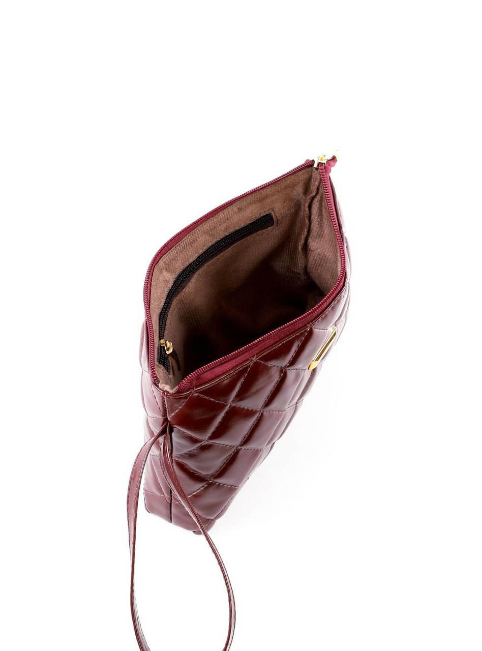 Necessaire Feminina Quadrada em Matelassê - Vinho  NSI-174 - VI