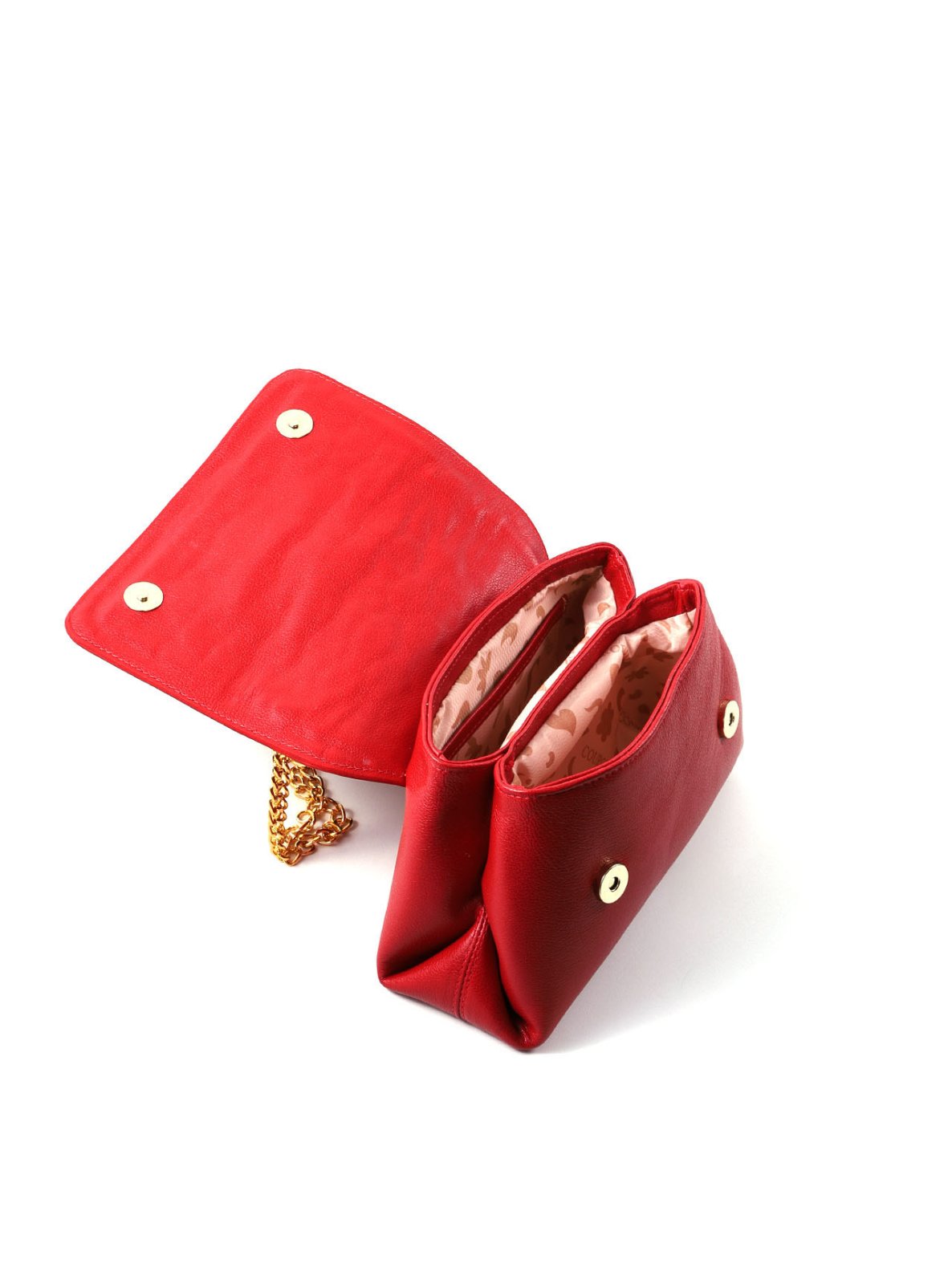 Bolsa Satchel Pequena com Recortes e Corrente BSI-6541 - VE
