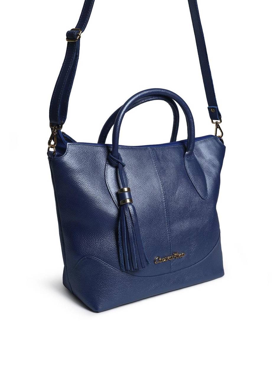 Bolsa Shopper Couro Grande Azul BSI-5709 - AZ