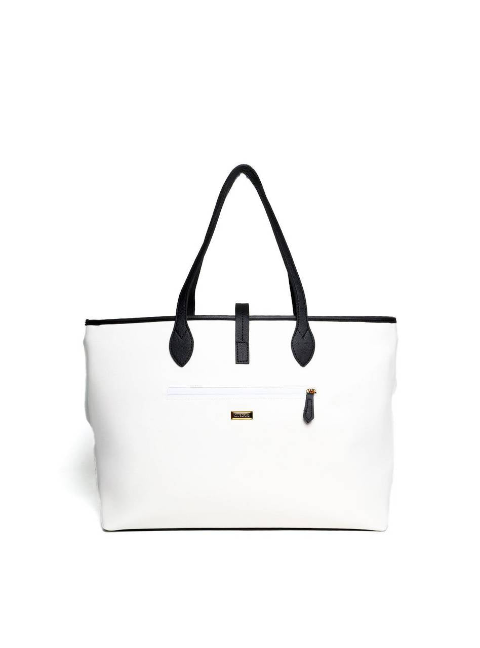 Bolsa Shopper com Trança e Passador - Branco BSI-6255 - BR