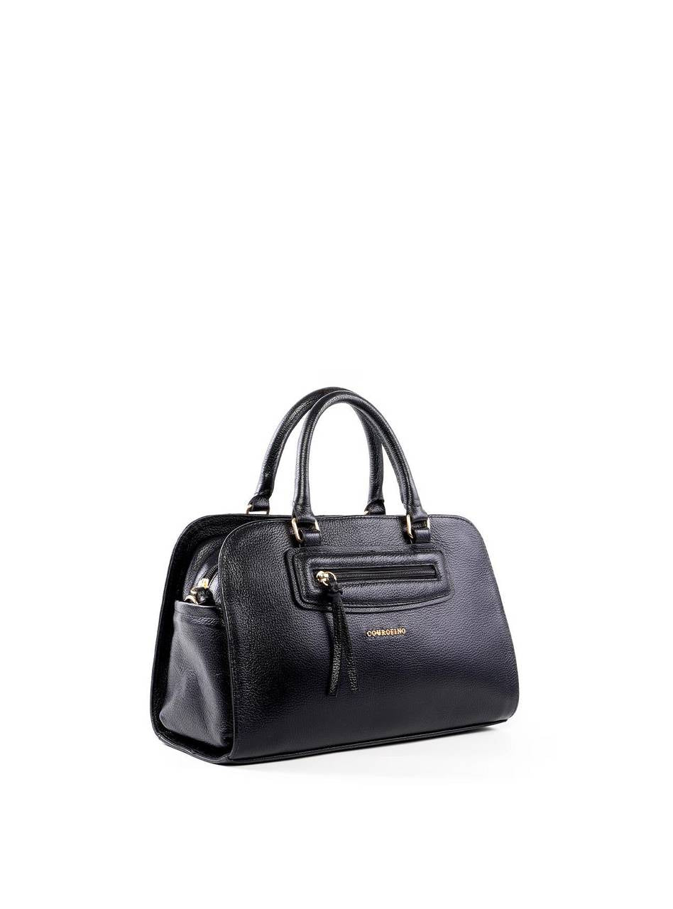 Bolsa Baú Grande com Alça Dupla - Preta BSI-6462 - PR