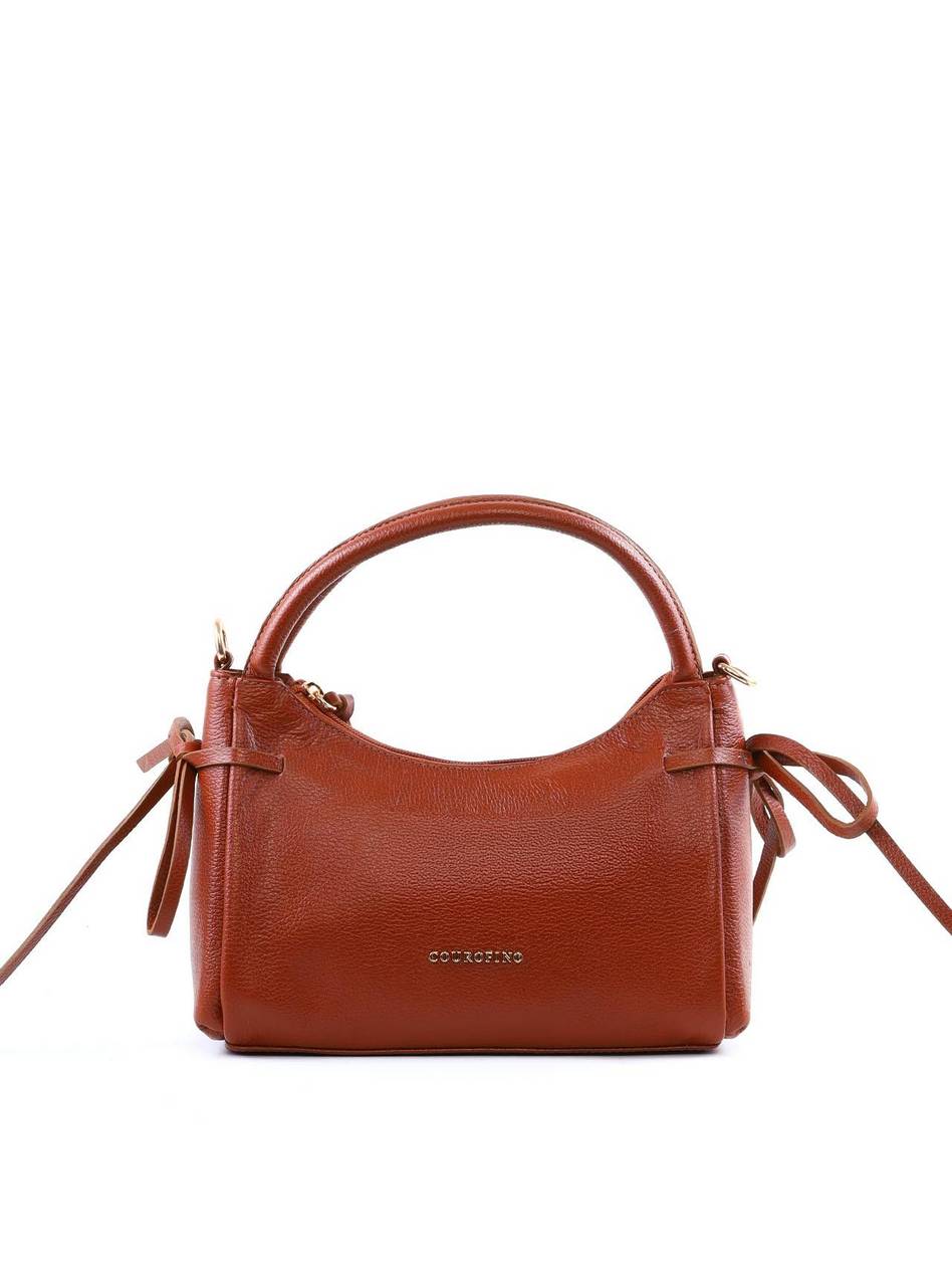 Bolsa Tote Média Enfeite Laços Laterais Alça Dupla - Castor BSI-6374 - CS