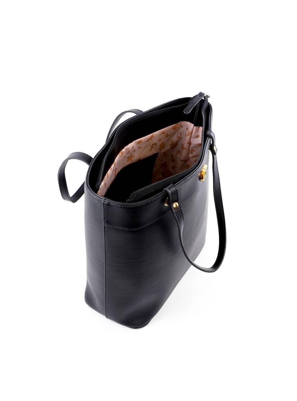 Bolsa Shopper Grande com Ilhós - Preta BSI-6460 - PR