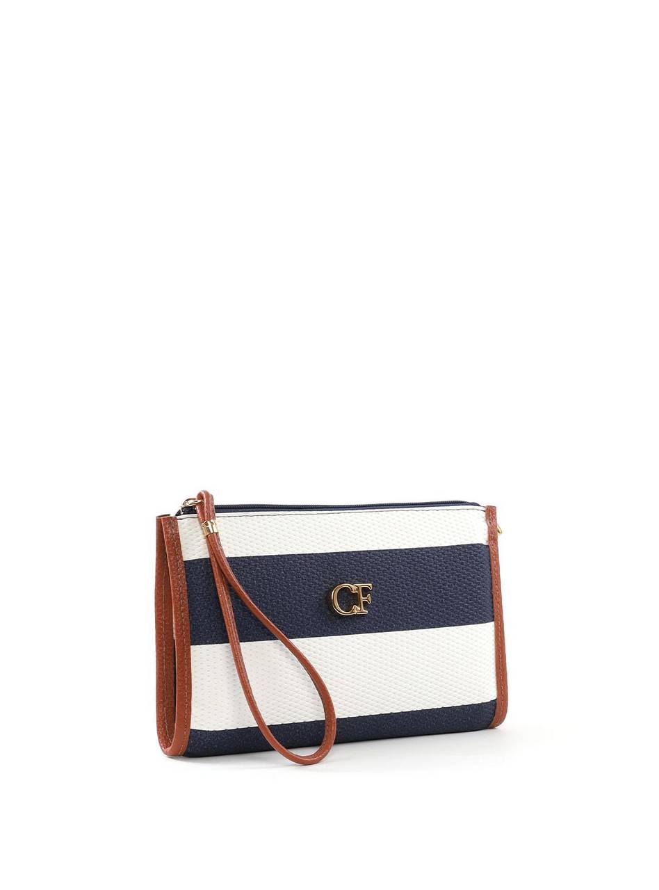 Necessaire Quadrada com Listras NSI-176 - B&A