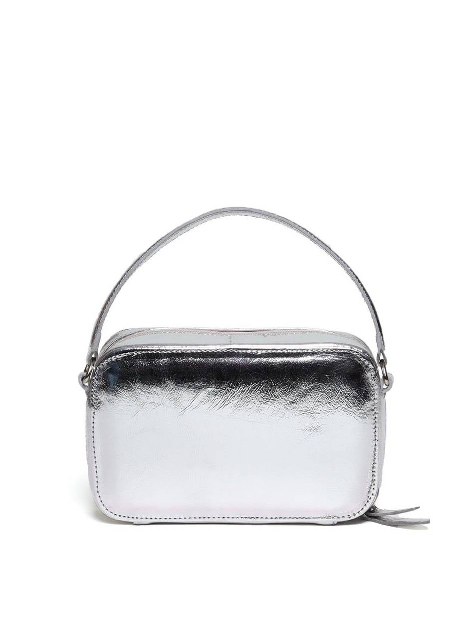 Bolsa Bag Transversal Quadrada - Prata BSI-5999 - PT