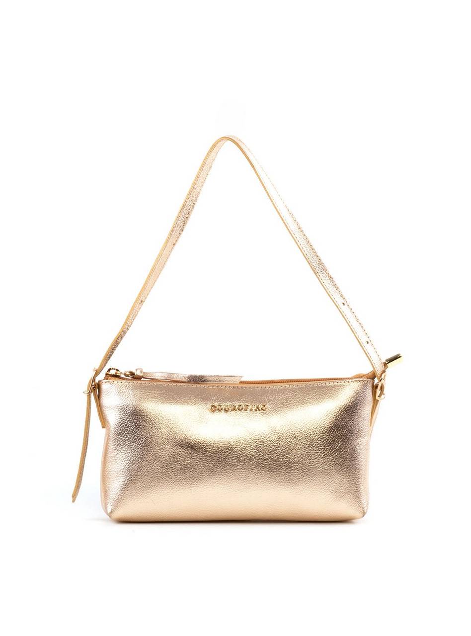 Bolsa Baguete Alça Mini Fivelas - Ouro BSI-6382 - AU