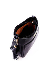 Bolsa Baguette Tiracolo com Barbicacho - Preta BSI-6293 - PR