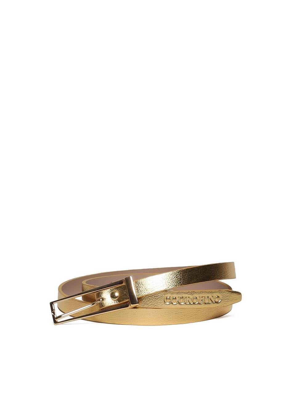 Cinto Feminino Casual com Fivela Retangular - Ouro CTI-974 - AU
