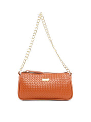 Bolsa Baguette em Tressê Pequena - Castor BSI-6236 - CS