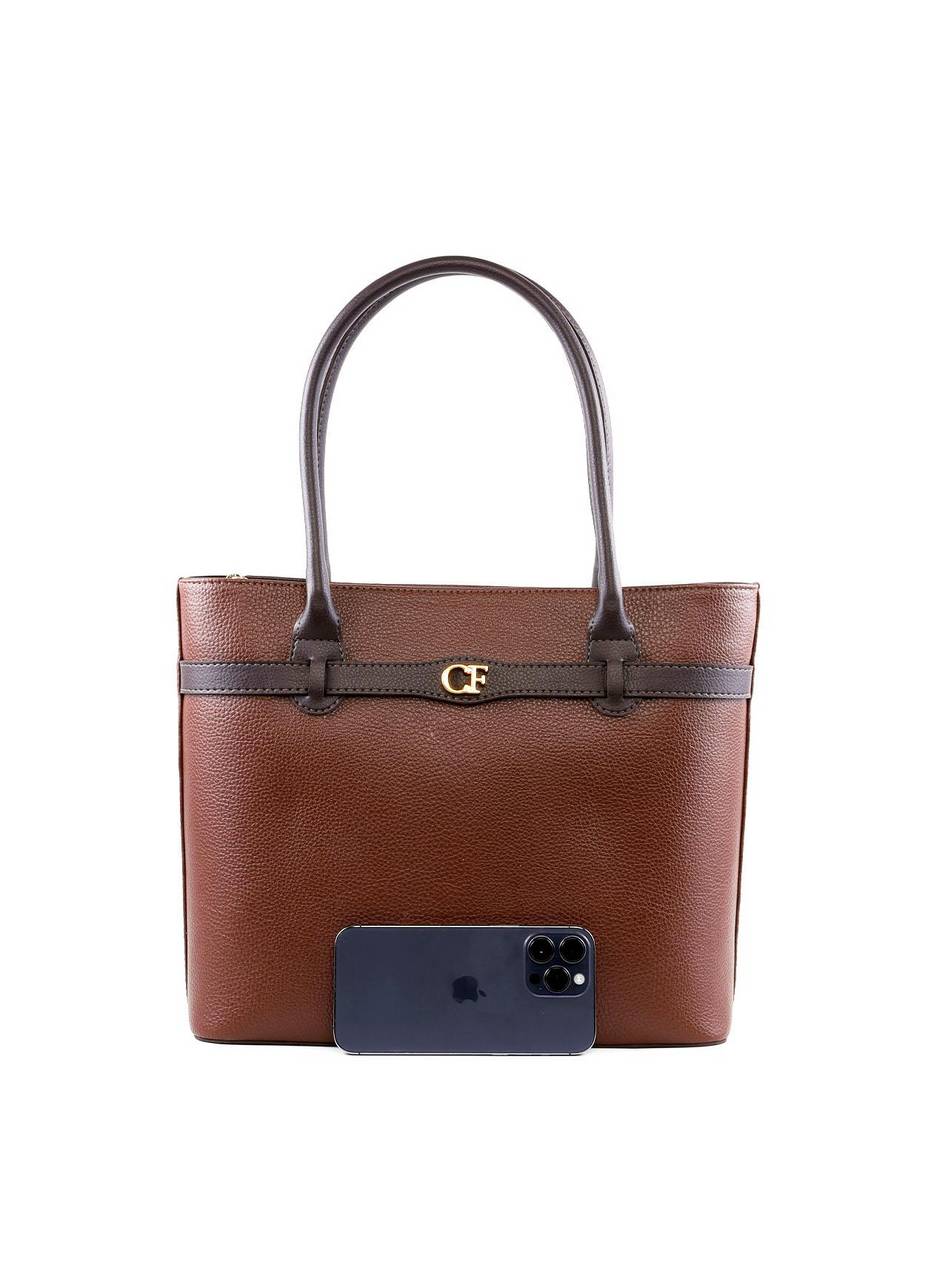 Bolsa Shopper com Tira Frontal - Cacau BSI-6434 - CA