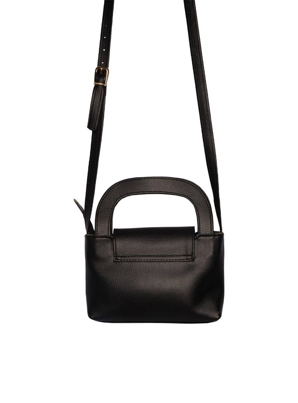 Bolsa Feminina Saddle Transversal preta BSI-5802 - PR