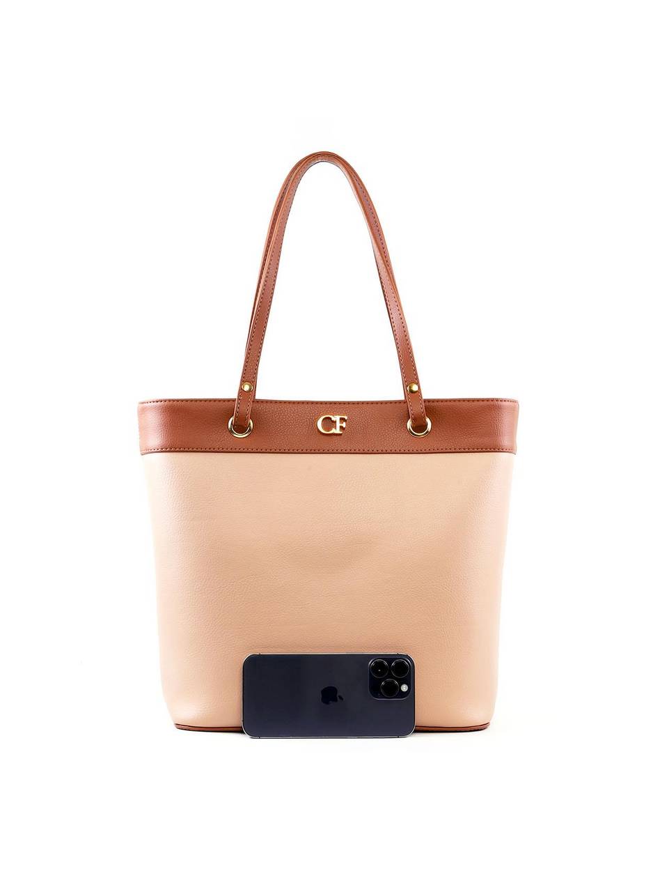 Bolsa Shopper Grande com Ilhós - Nude BSI-6460 - NU