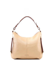 Bolsa Hobo Grande com Bolsos Frontais - Nude BSI-6468 - NU