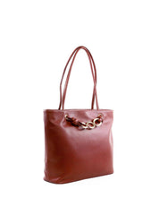 Bolsa Tote Tiracolo com Elos - Cacau BSI-6289 - CA