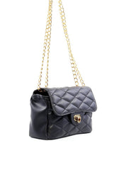 Bolsa Satchel em Metalassê com Corrente - Preta BSI-6253 - PR