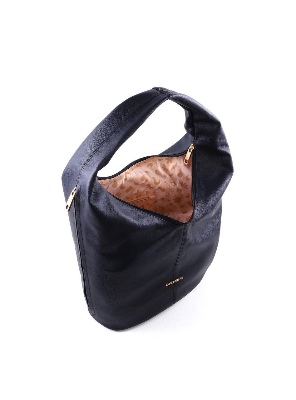 Bolsa Hobo Grande com Bolso Lateral - Preta BSI-6401 - PR