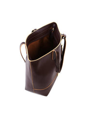 Bolsa Shopper Grande com Costura e Barbicacho - Cacau BSI-6215 - CA