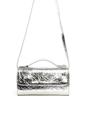 Bolsa Satchel Retangular Pequena - Prata BSI-6246 - PT