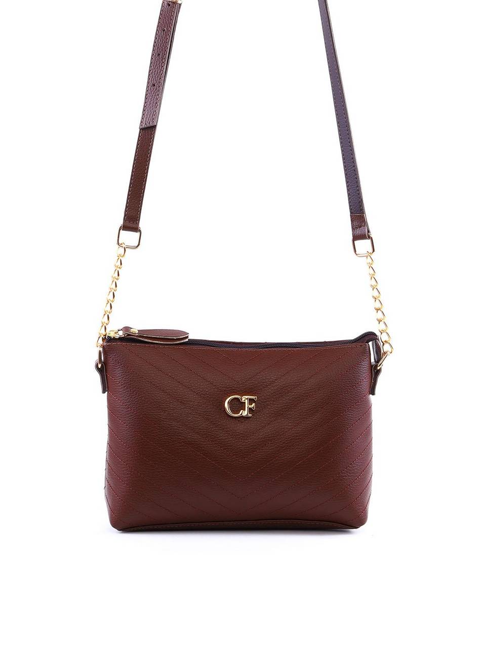 Bolsa Carteira Transversal com Costura - Cacau BSI-6318 - CA