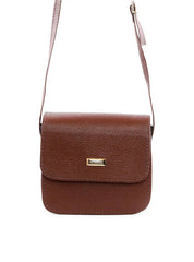 Bolsa Saddle Transversal com Tampa Aba - Cacau BSI-5896 - CA