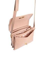 Bolsa Saddle Pequena Couro Alça Regulável Nude BSI-5739 - NU