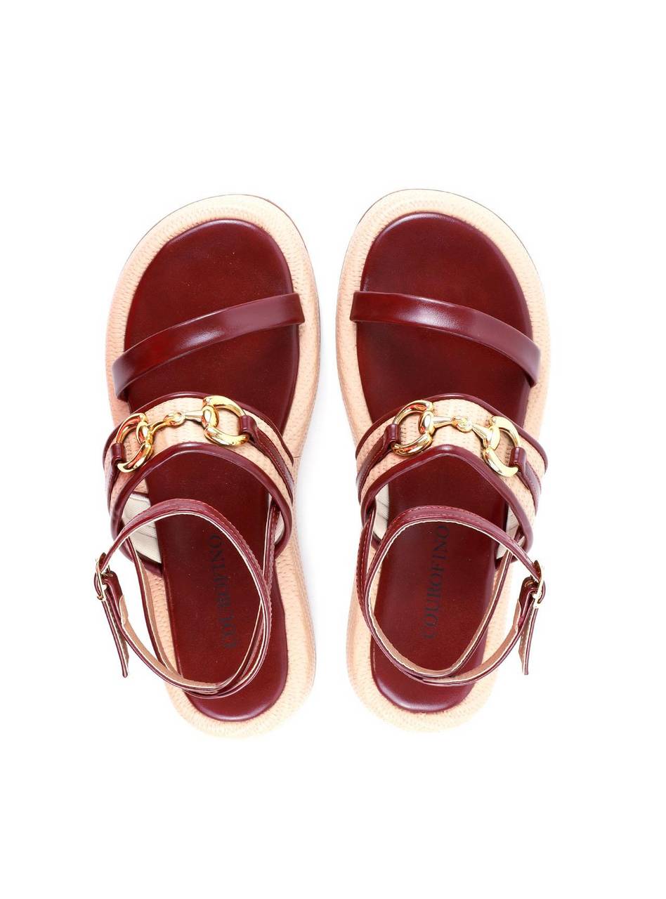 Papete Palha com Enfeite Bridão - Vinho SDI-11886 - VI