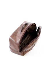 Necessaire Masculina Alça Mão Bolso Atrás Couro Cacau NSI-108 - CA