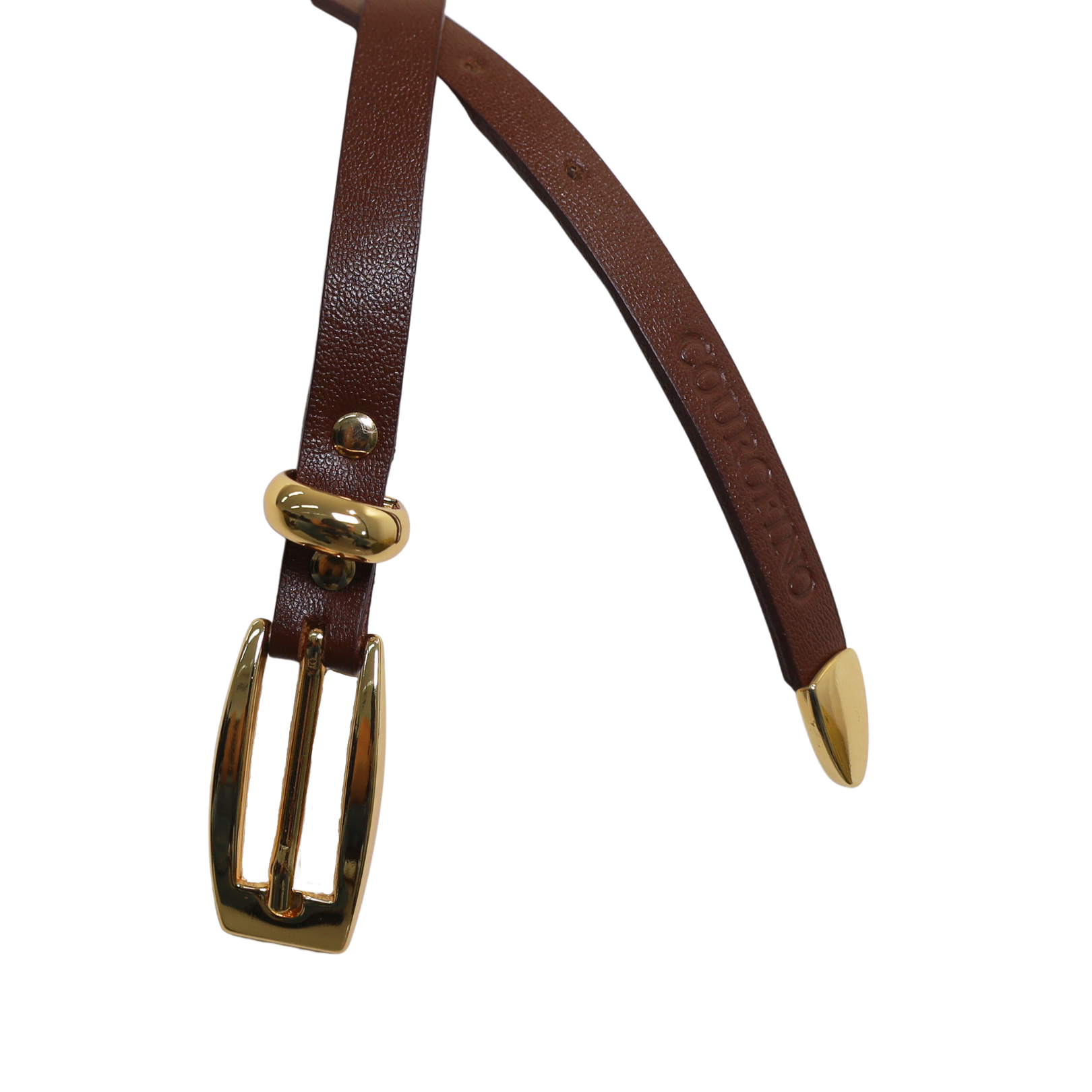 Cinto Casual Feminino Couro Cacau CTI-929 - CA