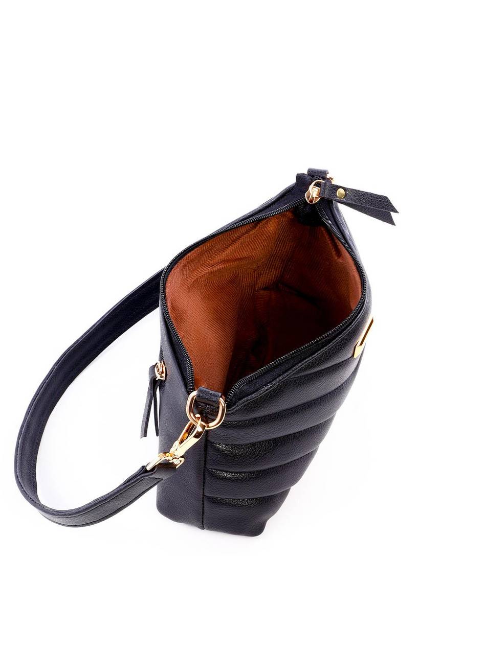 Bolsa Baguette em Metalasse - Preta BSI-6282 - PR