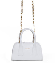 Bolsa Tote Tiracolo Costura Geométrica Branca  BSI-5985 - BR