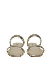 Sandália Feminina Rasteira Duas Tiras - Ouro SDI-11620 - AU