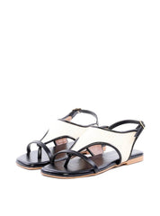 Rasteira em Palha com Tira Fina - Preta SDI-11940 - PR