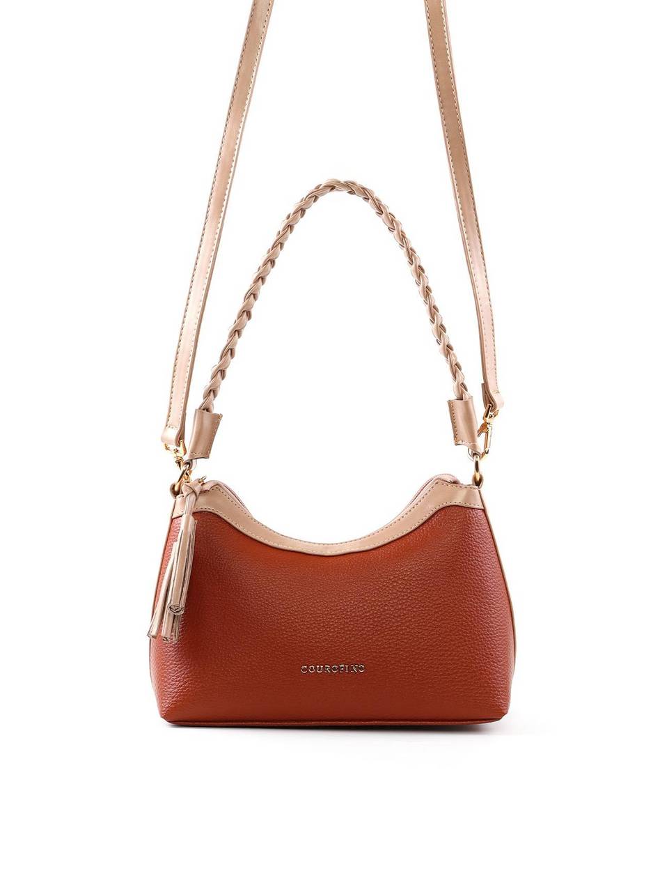Bolsa Baguette Alça Trançada - Castor BSI-6402 - CS