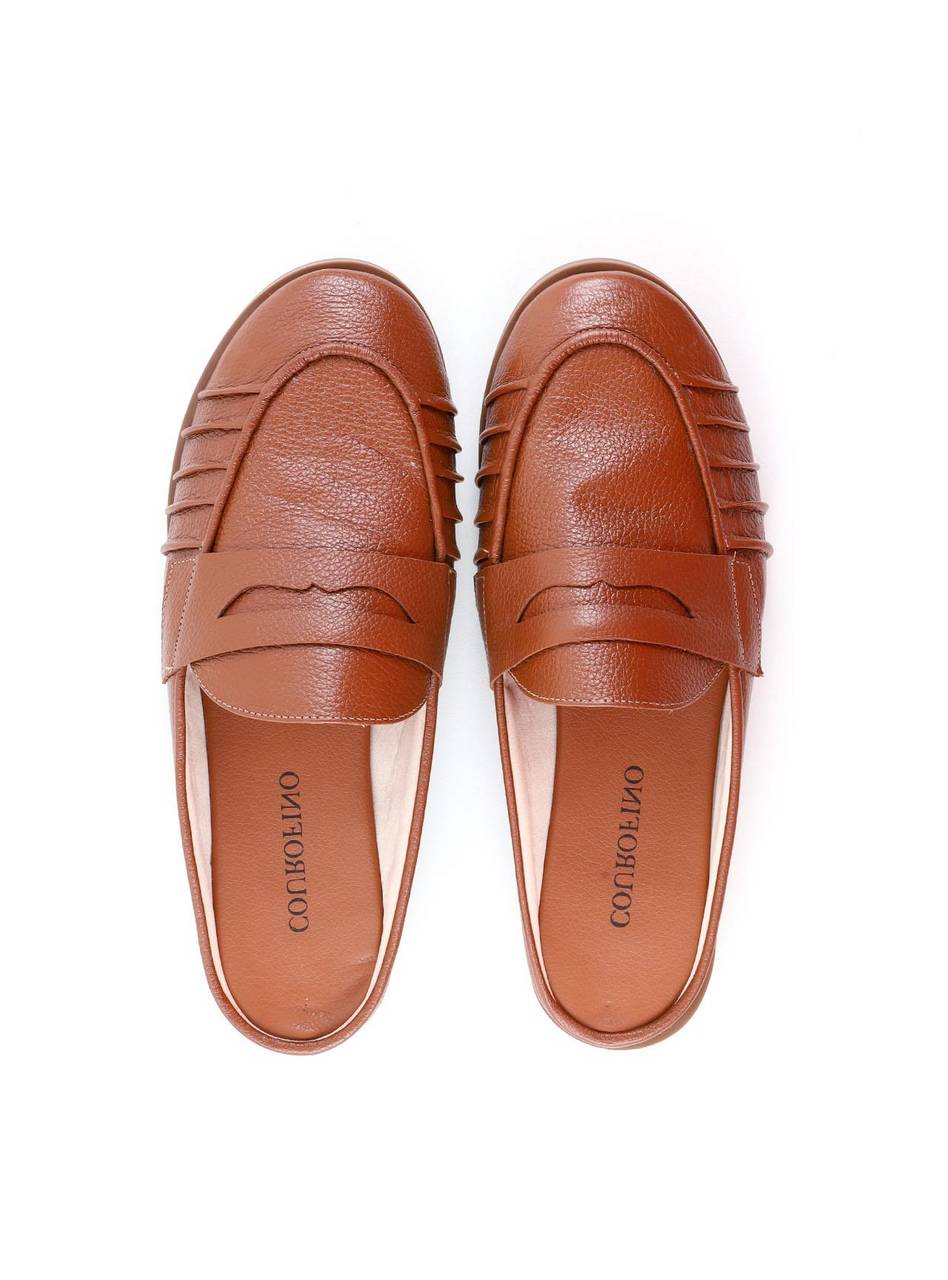 Mule Mocassim Drapeado - Castor SDI-12137 - CS