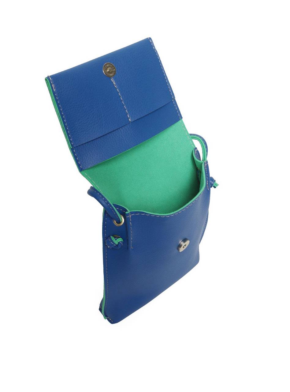 Bolsa Carteira com Tampa - Azul BSI-5568 - AZ