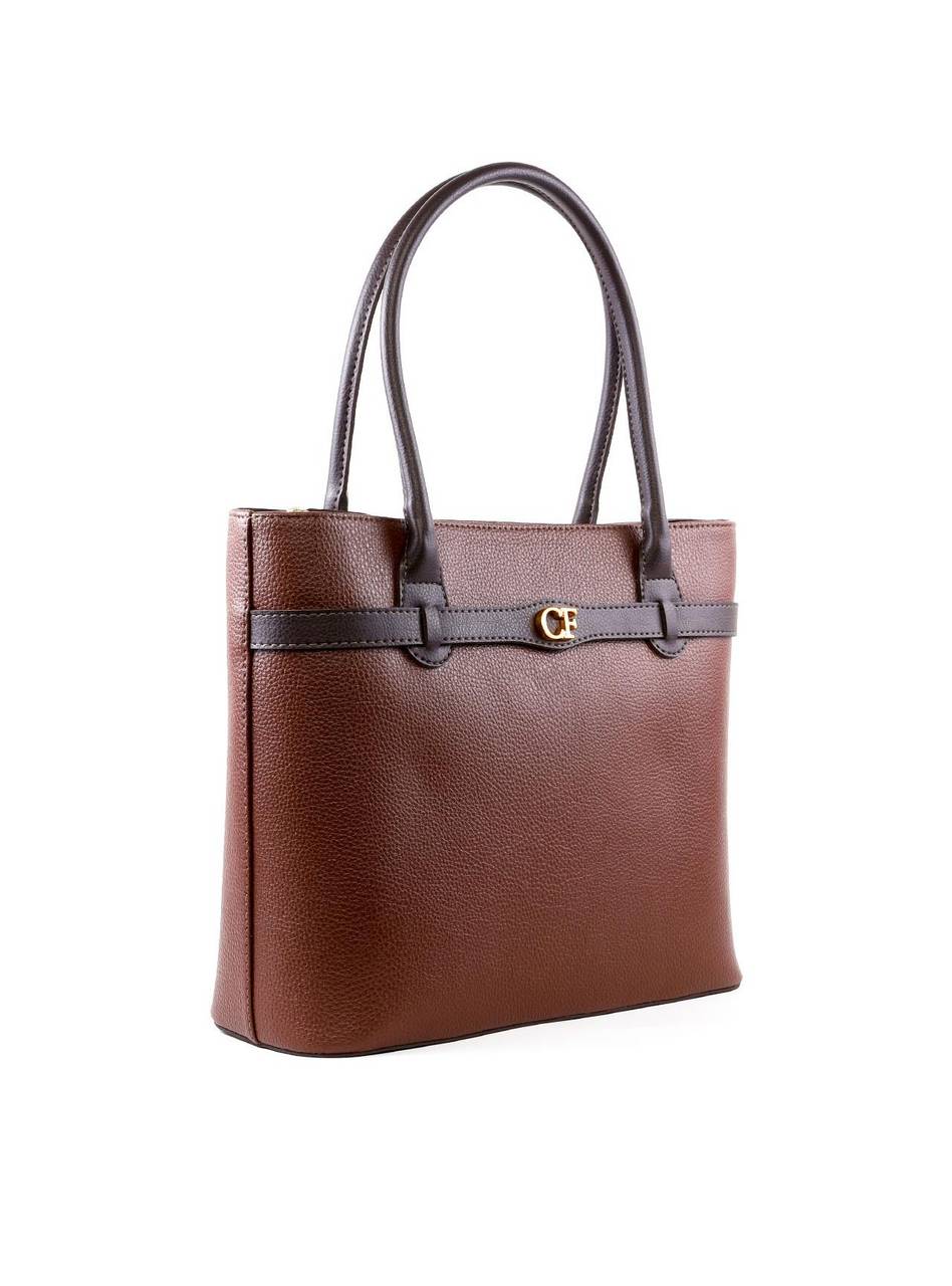 Bolsa Shopper com Tira Frontal - Cacau BSI-6434 - CA