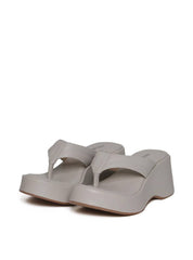Tamanco Plataforma de Dedo com Detalhes de Costura - Cinza SDI-11663 - CZ