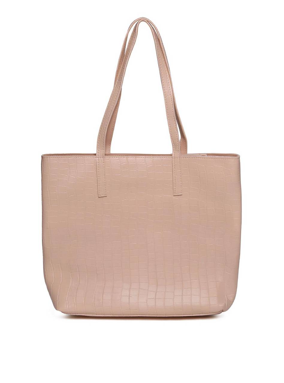 Bolsa Shopper Tiracolo com Bolso Aberto - Nude BSI-5655 - NU