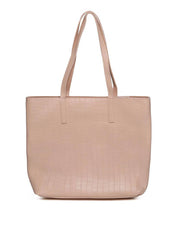 Bolsa Shopper Tiracolo com Bolso Aberto - Nude BSI-5655 - NU