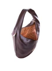 Bolsa Hobo Grande com Bolso Lateral - Cacau BSI-6401 - CA