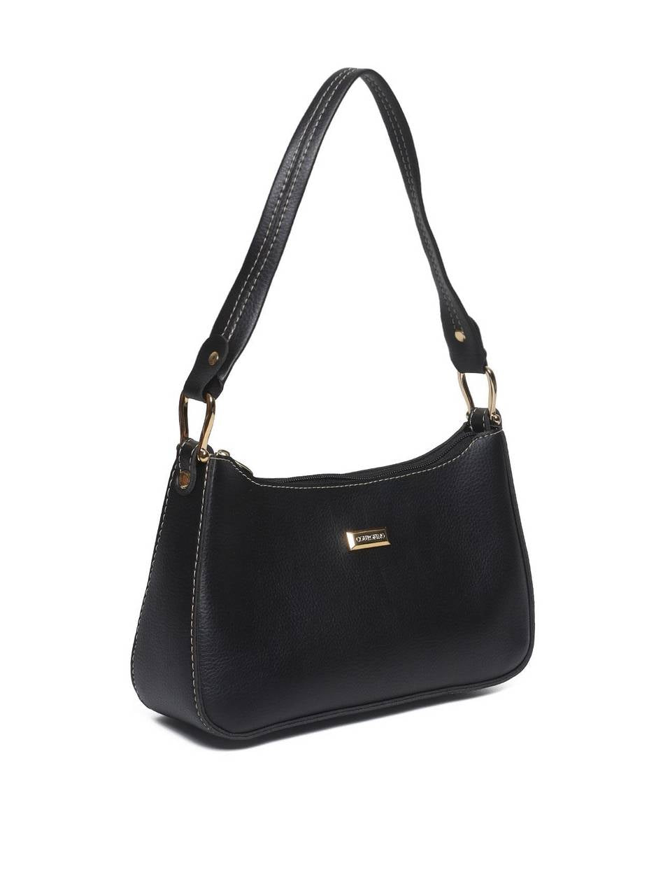 Bolsa Hobo Pequena Meia Lua - Preta BSI-5421 - PR