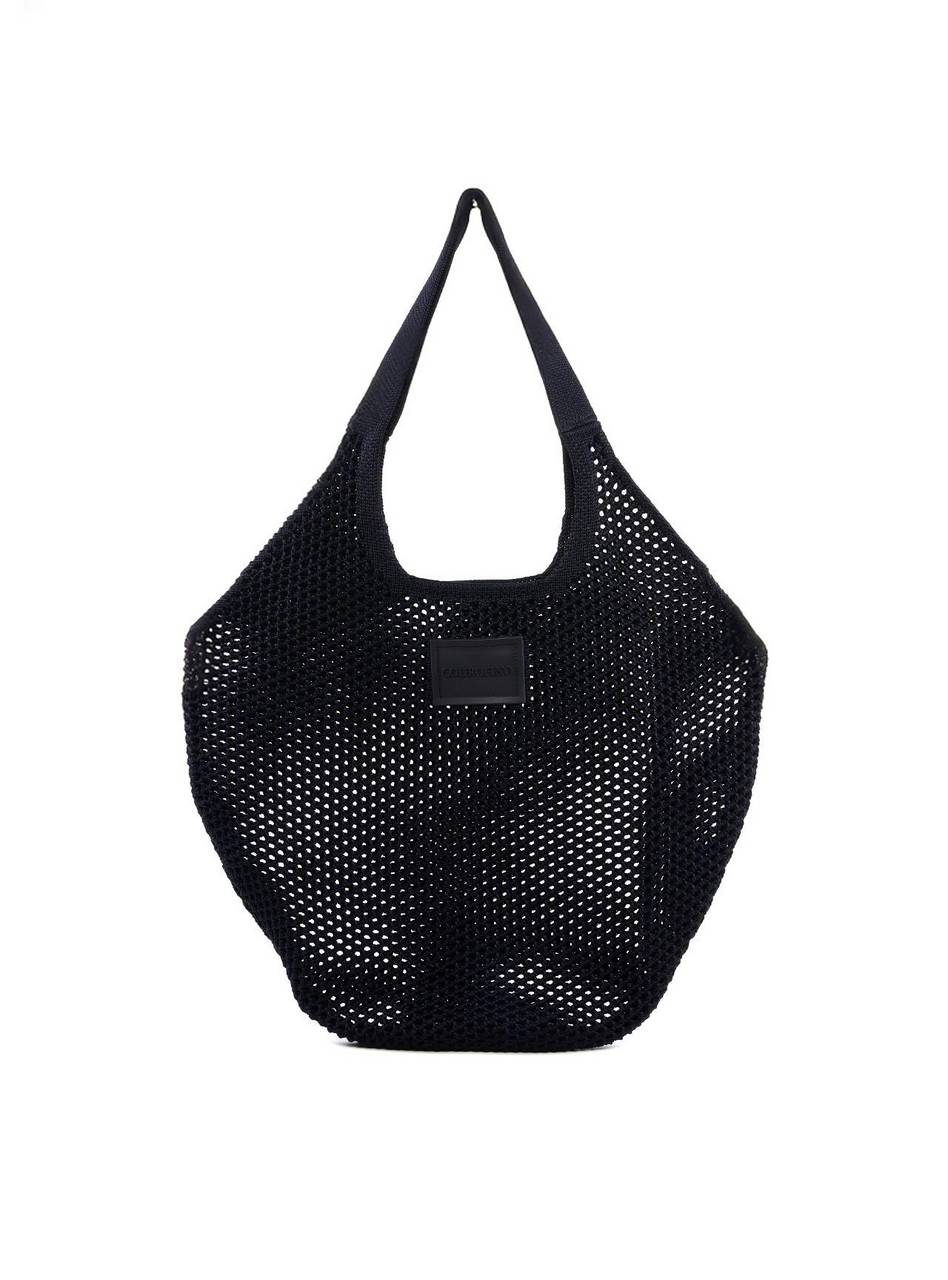 Bolsa de Tricô Meia Lua - Preta BS-6324 - PR