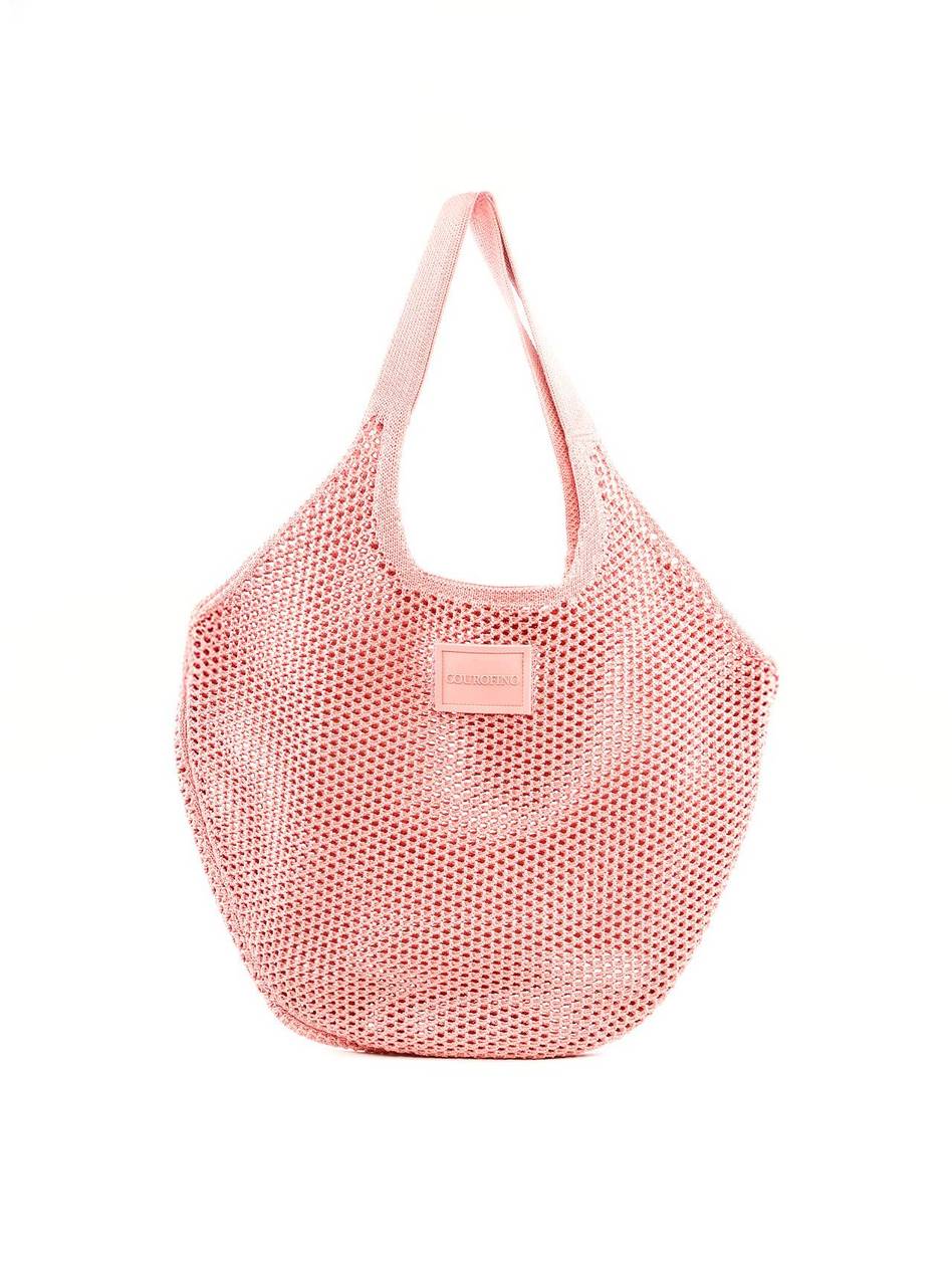 Bolsa de Tricô Meia Lua - Nude BS-6324 - NU