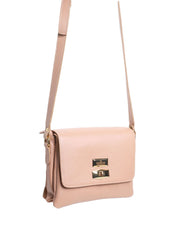 Bolsa Saddle Pequena Couro Alça Regulável Nude BSI-5739 - NU